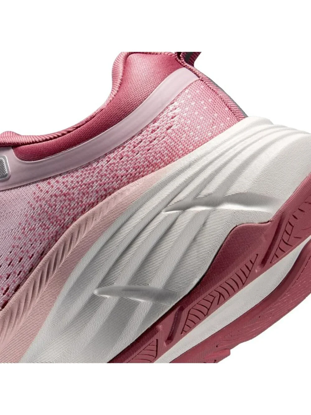 Women's Pink Walking Shoes Lace Up Round Toe Athletic Breathable Sneakers